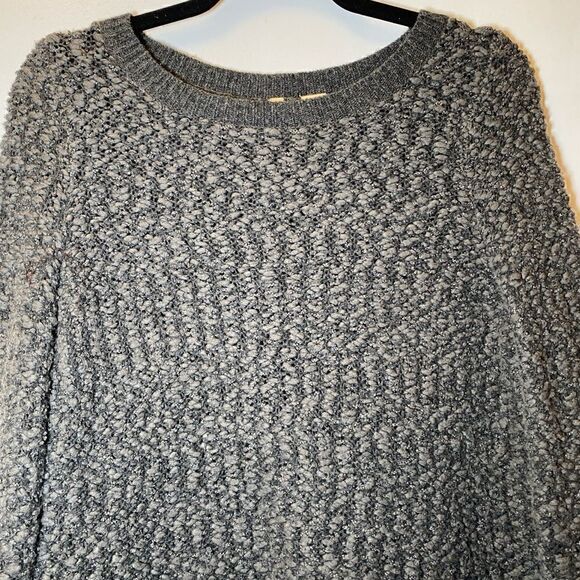 ANTHROPOLOGIE MOTH Crew Neck Pullover Sweater Charcoal Gray Women’s Size Medium - Picture 3 of 5